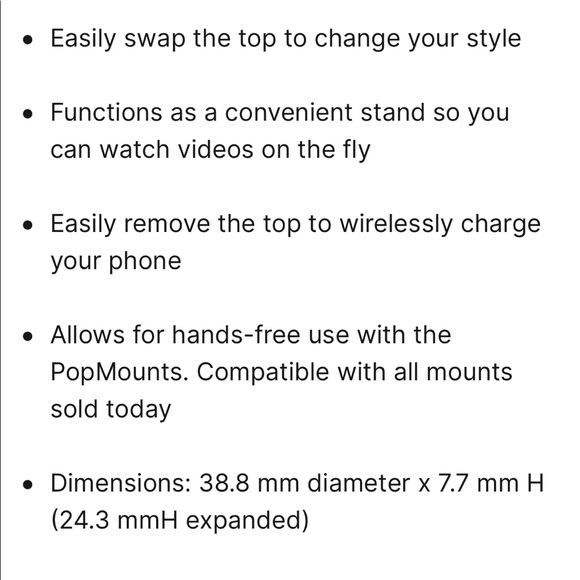 PopSockets PopGrip Cell Phone Grip Stand Floral Thankful - Picture 7 of 7